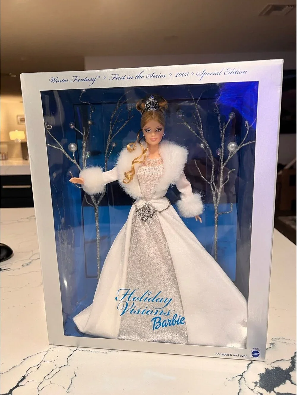 BARBIE DOLL Holiday Visions barbie 2003 winter fantasy first in series